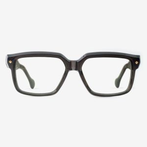 Luxury Japanese eyewear – Tres Dragons Slate Fusion optical frame, acetate in Slate Fusion, demo optical lenses (no vision correction), front view