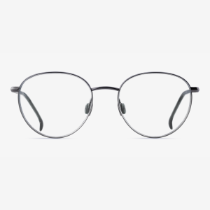 Luxury Japanese eyewear – Gadolin optical clear demo lenses optical, titanium in Hematite