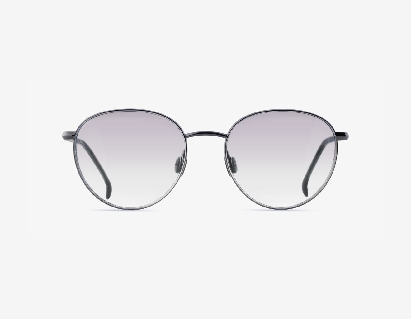 Luxury Japanese eyewear – Gadolin Moon Mist F1 lenses red carpet, titanium in Hematite