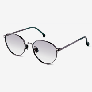 Luxury Japanese eyewear – Gadolin Moon Mist F1 lenses red carpet, titanium in Hematite