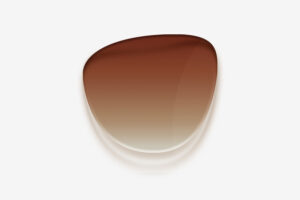 Luxury Japanese eyewear – Les Punxes Sunset Coral sunglasses, acetate in Sunset Coral, Amber Meld lenses with 18K Rose Gold plating, Filter Category 2, spare lens view