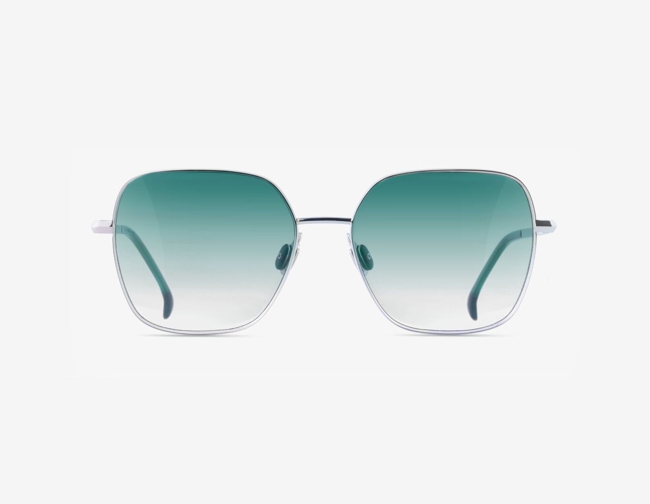 Luxury Japanese eyewear – Samari Dusky Rosemary sunglasses (Platinum), acetate in Dusky Rosemary, lens Emerald Shift F1