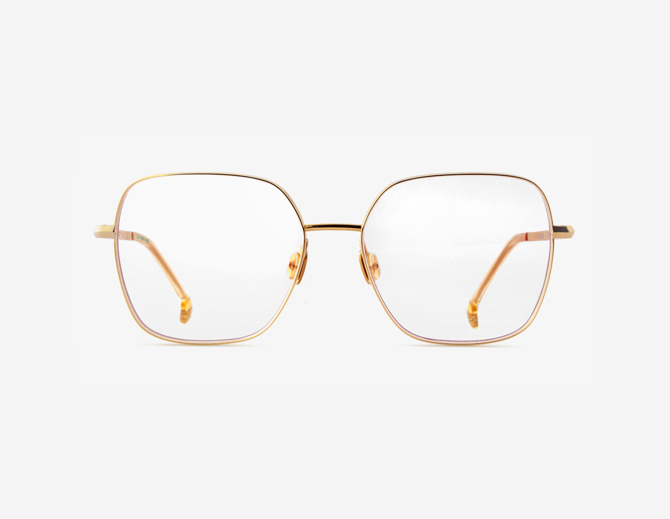 Luxury Japanese eyewear – Samari Pastel Polyp optical frame (RX), acetate in Pastel Polyp, demo clear lenses