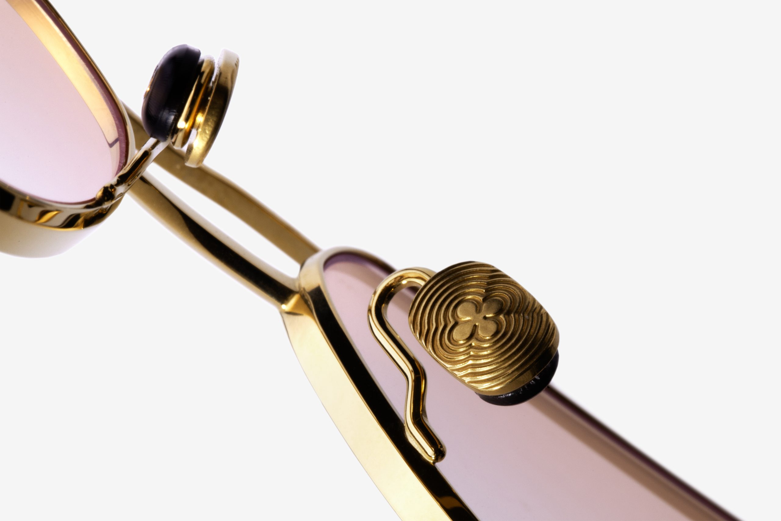 Japanese titanium eyewear detail by Barcelunettes