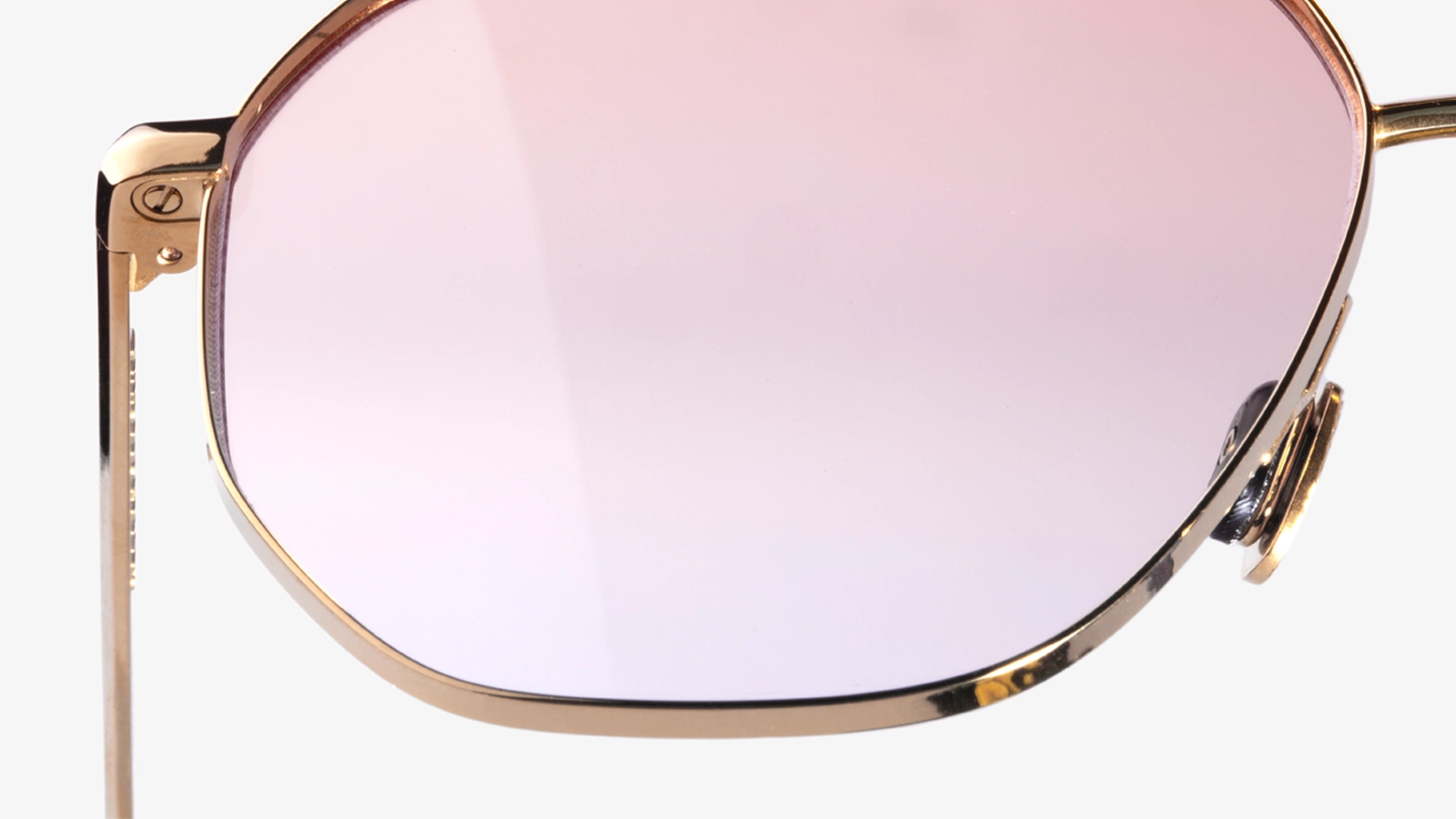 Thin rim-wire titanium eyewear profile showing lightweight construction