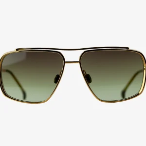 18K Gold - Green Lens
